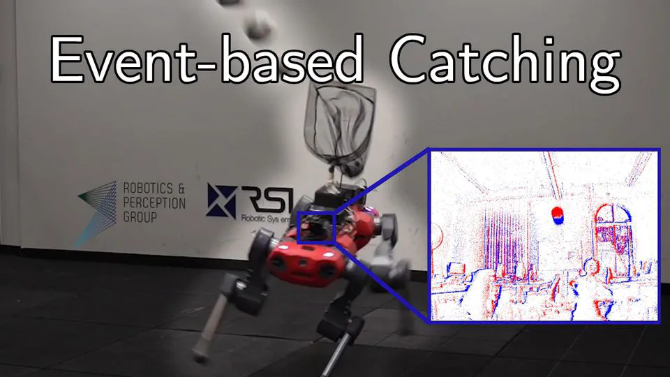 Event-based Agile Object Catching with a Quadrupedal Robot